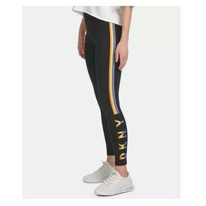 DKNY Sport Womens High-Waist Leggings Black XS